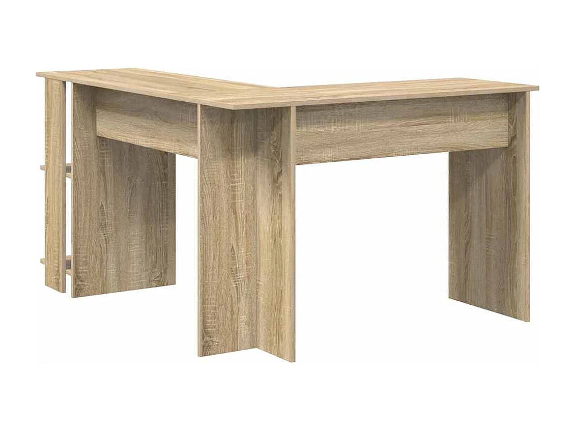 Hoekbureau met opbergruimte Sonoma eiken 140 x 113,5 x 75 cm