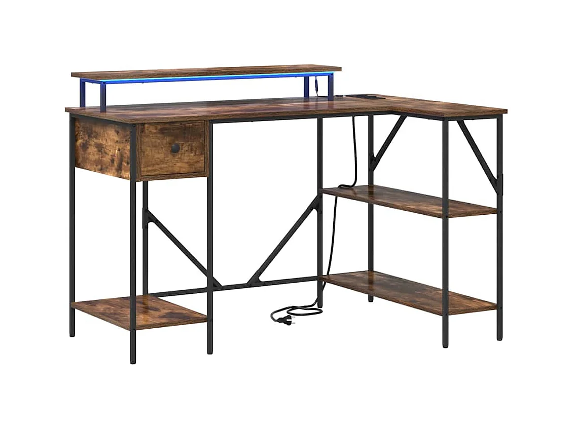 Bureau Chêne fumé 120 x 79 x 86.5 cm Bois d'ingénierie