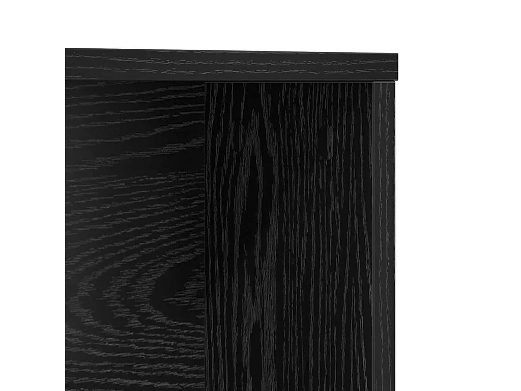 Scrivania in rovere nero 91 x 50 x 149 cm in legno ingegnerizzato