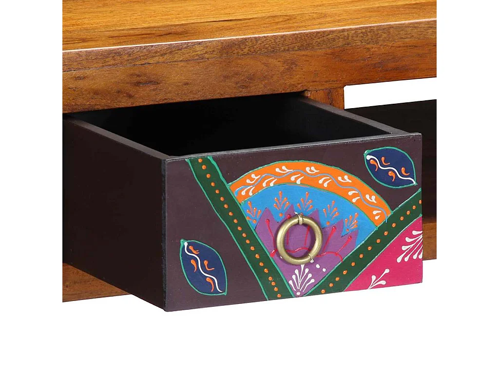 Bureau met lade Bruin 110 x 50 x 73 cm Massief acaciahout