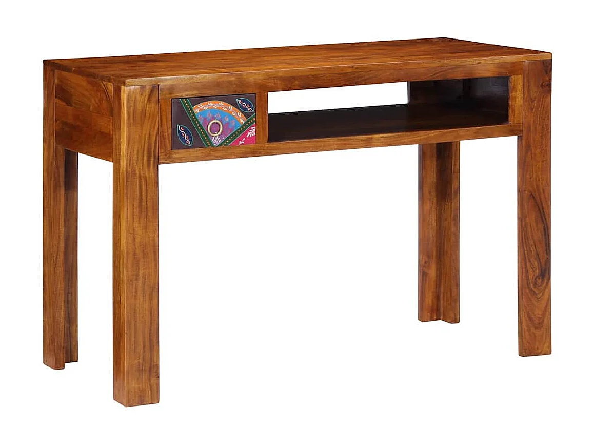 Bureau avec tiroir Marron 110 x 50 x 73 cm Bois d'acacia massif