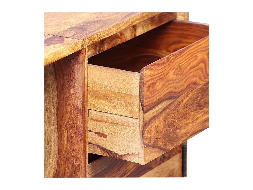 Escritorio con 1 cajón y 1 armario Madera maciza