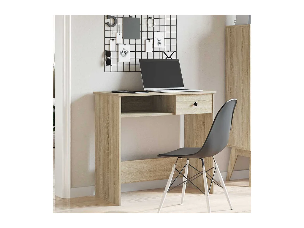 Bureau Chêne Sonoma 80x40x75 cm Aggloméré