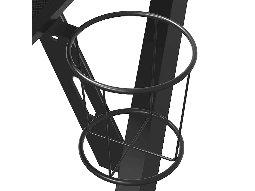 Gamingbureau met Y-vormige poten, zwart, 110 x 60 x 75 cm