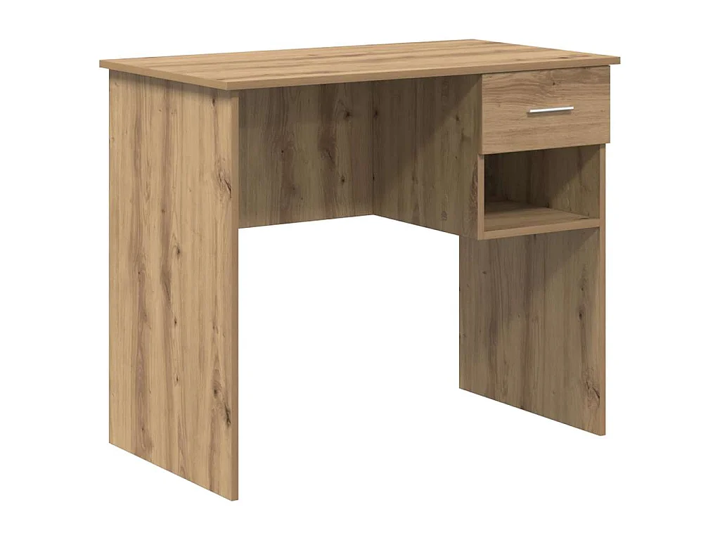 Bureau chêne artisanal 90 x 49.5 x 75 cm Bois d'ingénierie