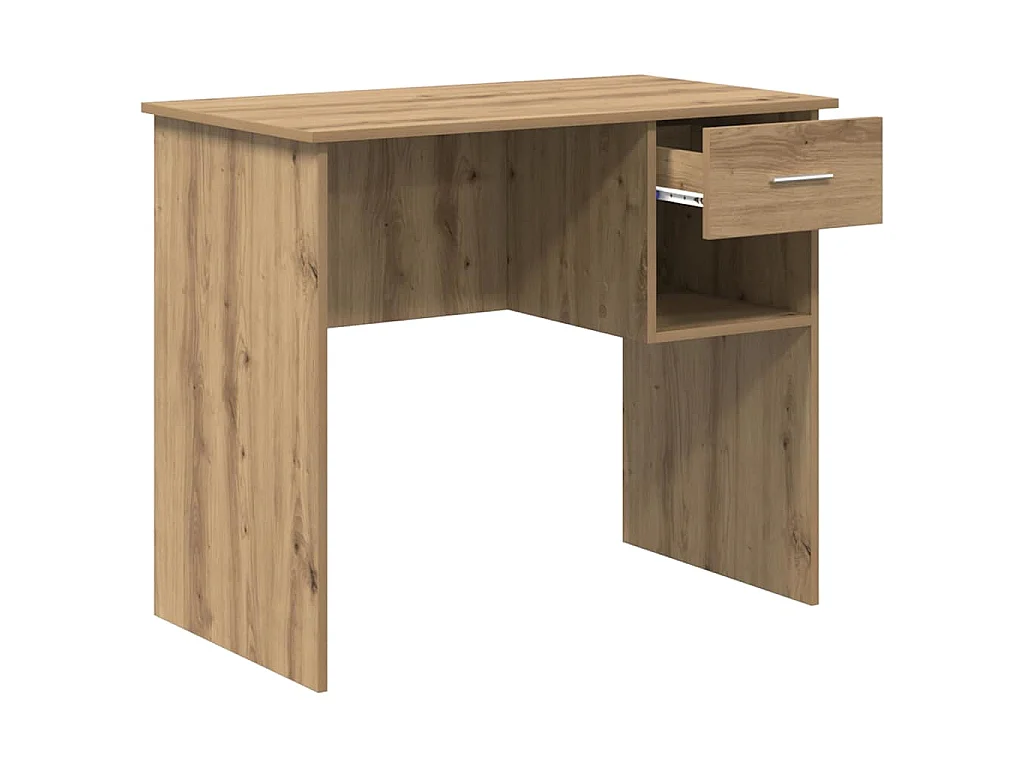 Bureau chêne artisanal 90 x 49.5 x 75 cm Bois d'ingénierie