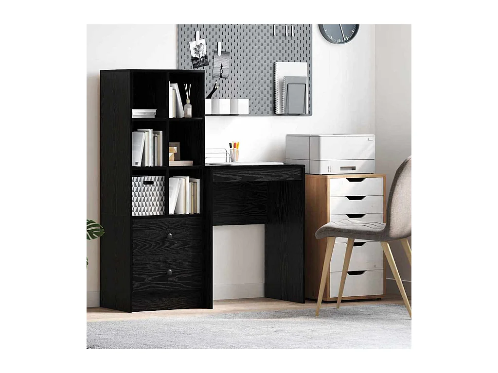 Bureau Chêne noir 60 x 40 x 76 cm Bois d'ingénierie