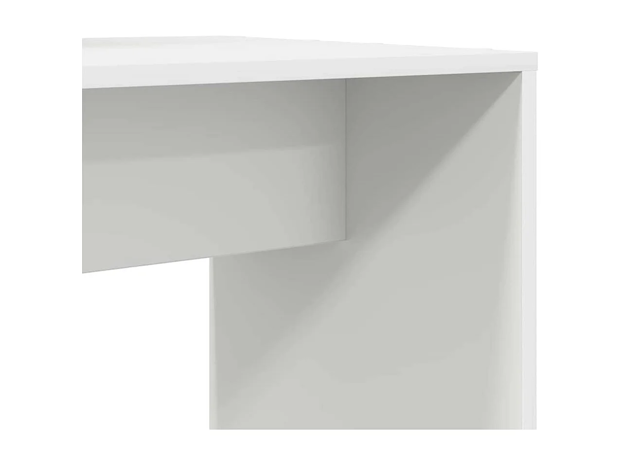 Bureau avec étagère Blanc 138.5 x 55 x 143 cm Bois d'ingénierie