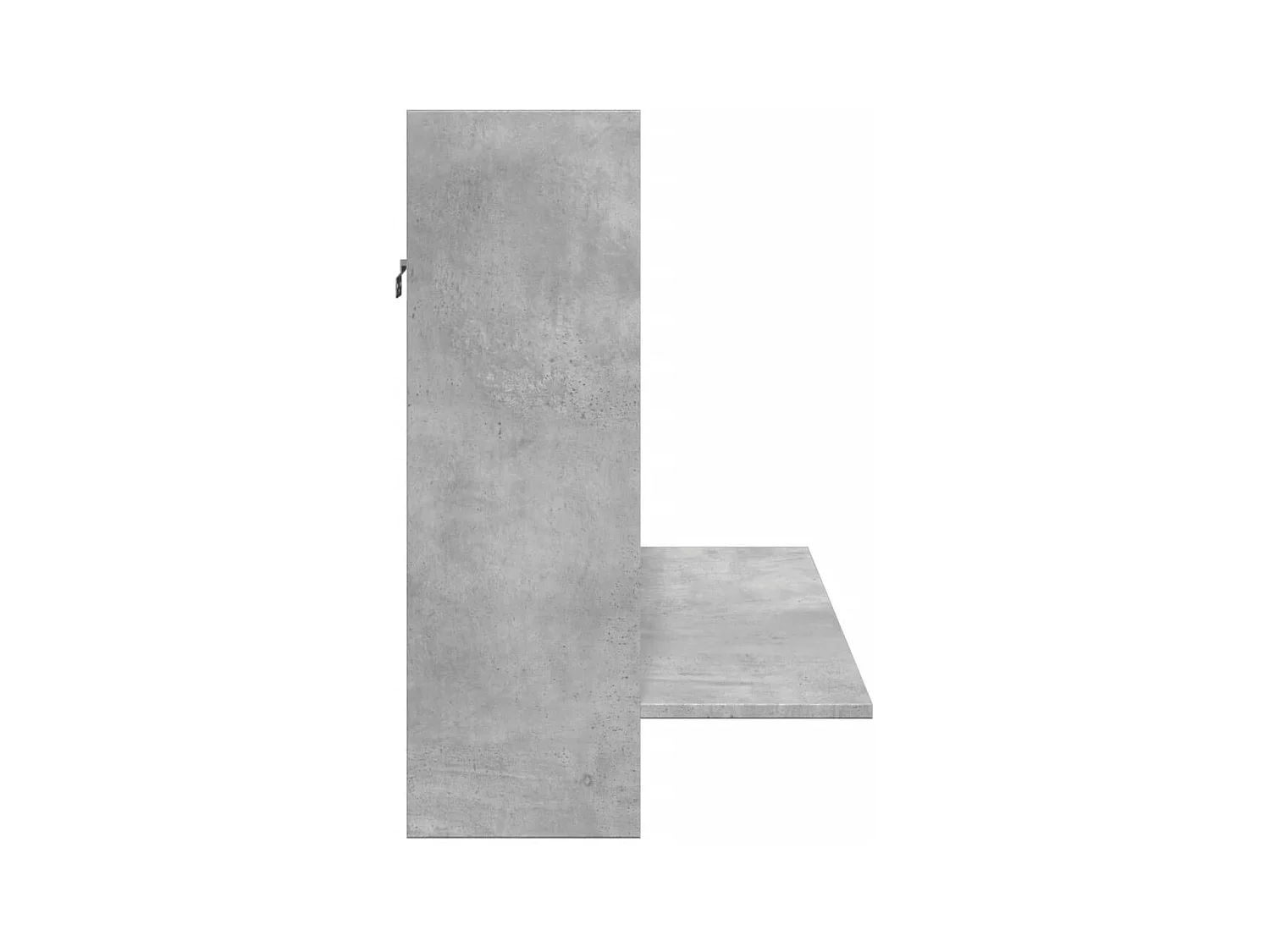 Escritorio de pared de hormigón gris 105x48x75 cm madera de ingeniería