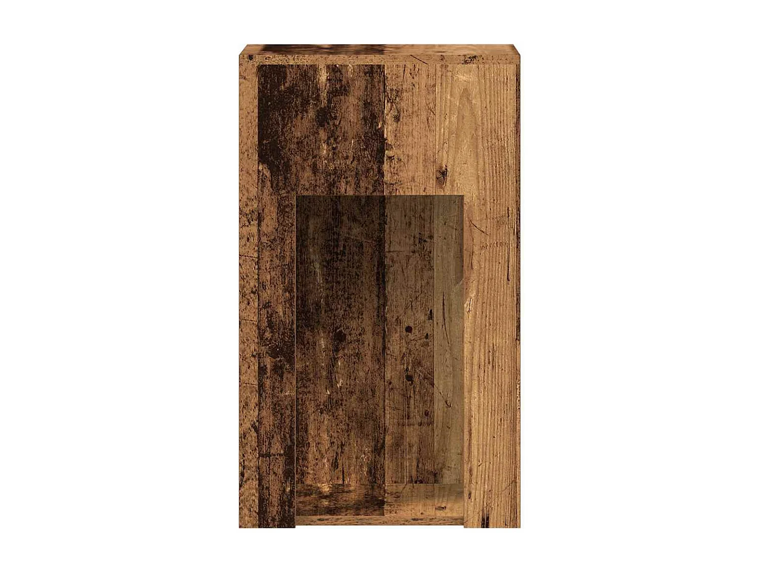 Torre de ordenador con cajón madera vieja 30x44x74 cm