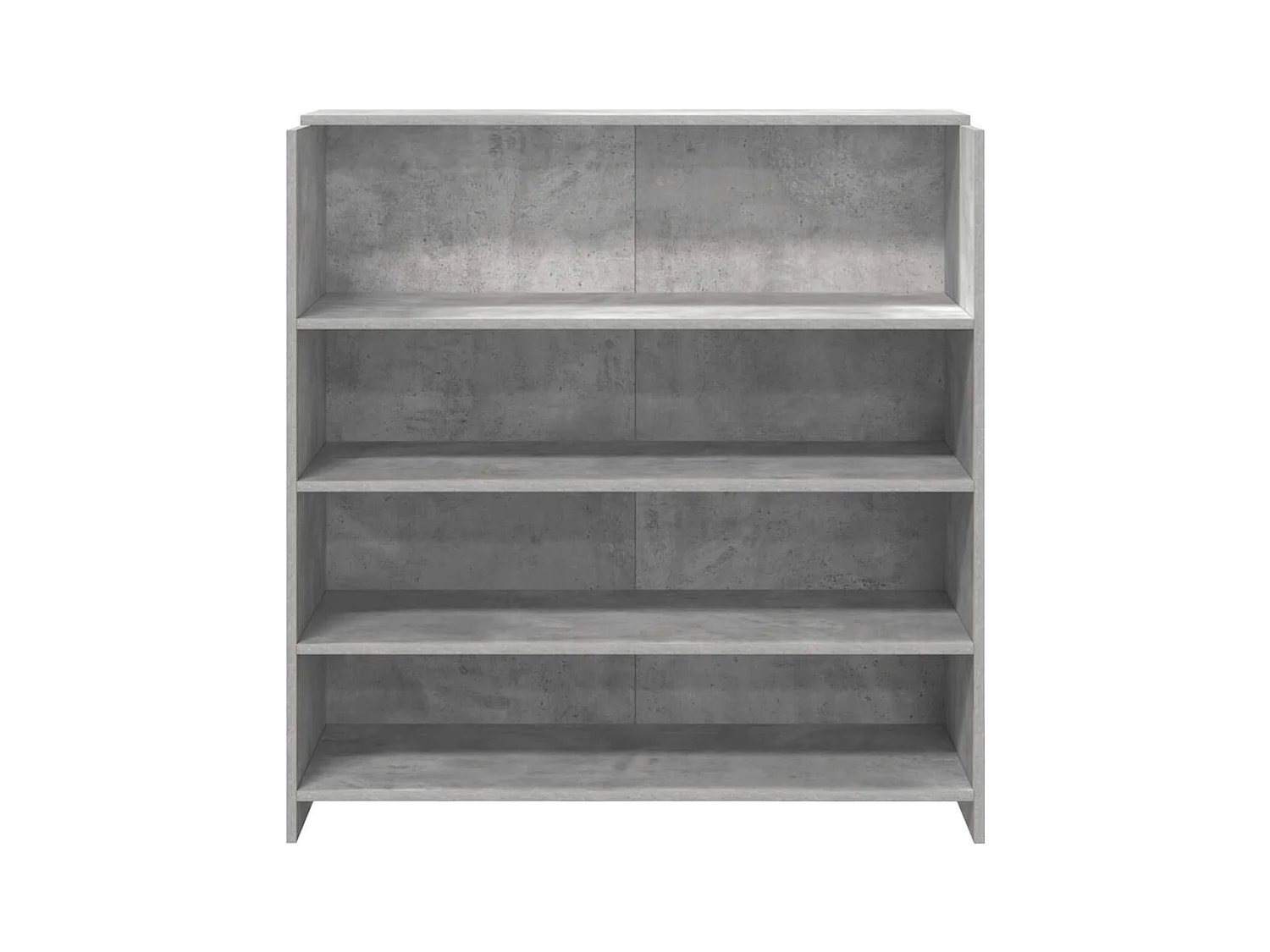 Bureau de réception gris béton 100x50x103,5cm bois d'ingénierie