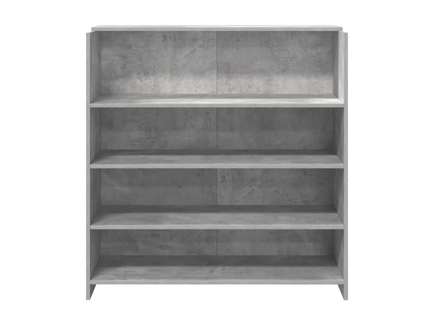 Bureau de réception gris béton 100x50x103,5cm bois d'ingénierie