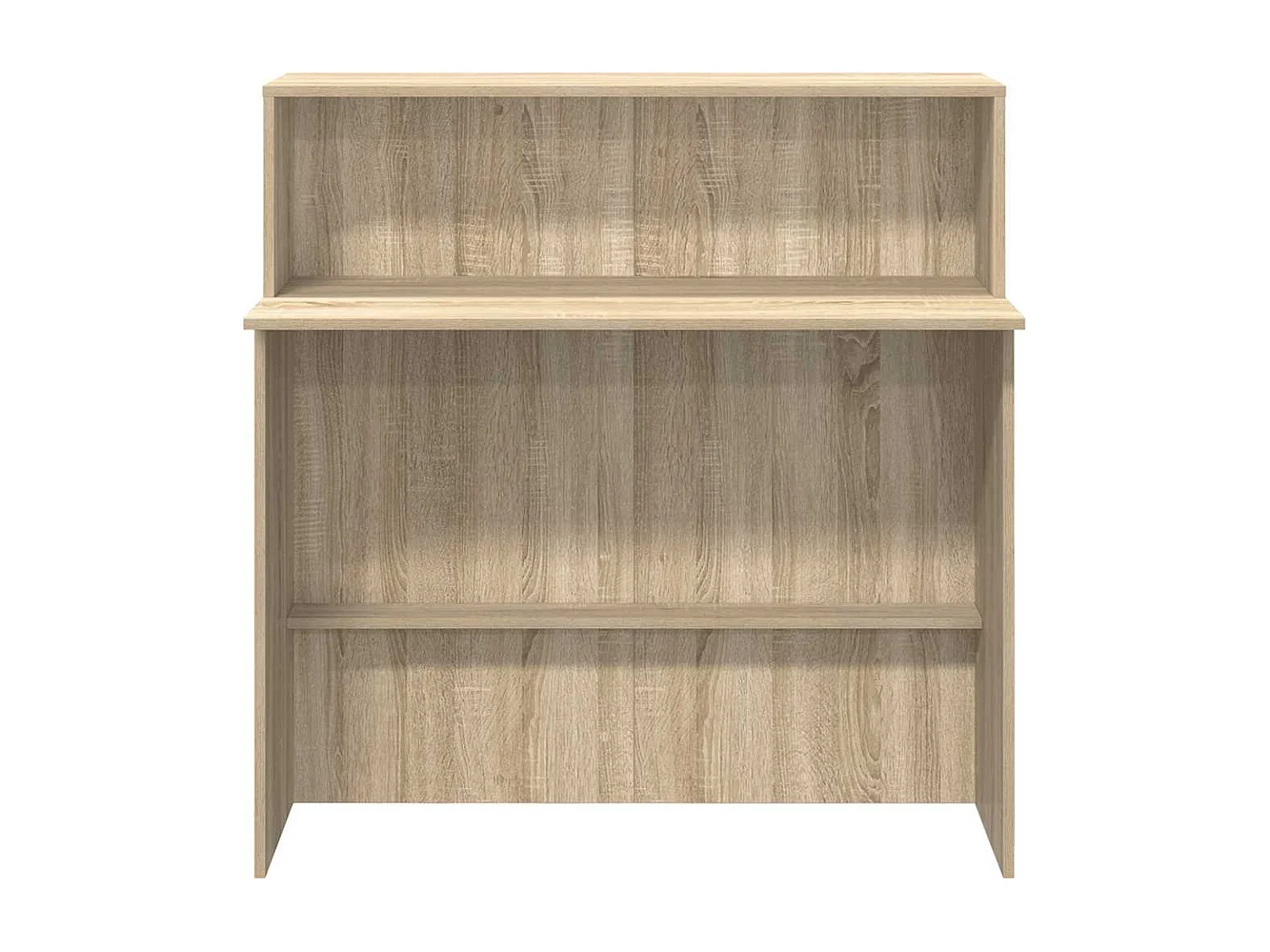 Bureau réception chêne sonoma 100x50x103,5 cm bois d'ingénierie