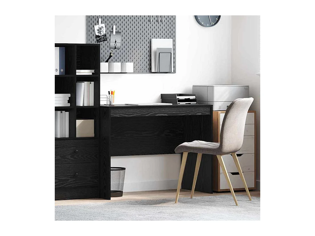 Bureau Chêne noir 100 x 50 x 76 cm Bois d'ingénierie