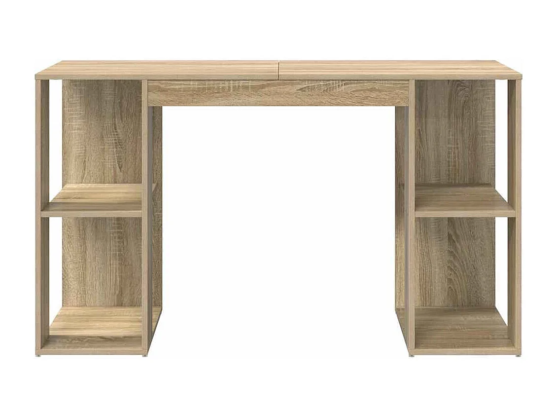 Bureau avec Rangement Chêne sonoma 130 x 50,5 x 75 cm