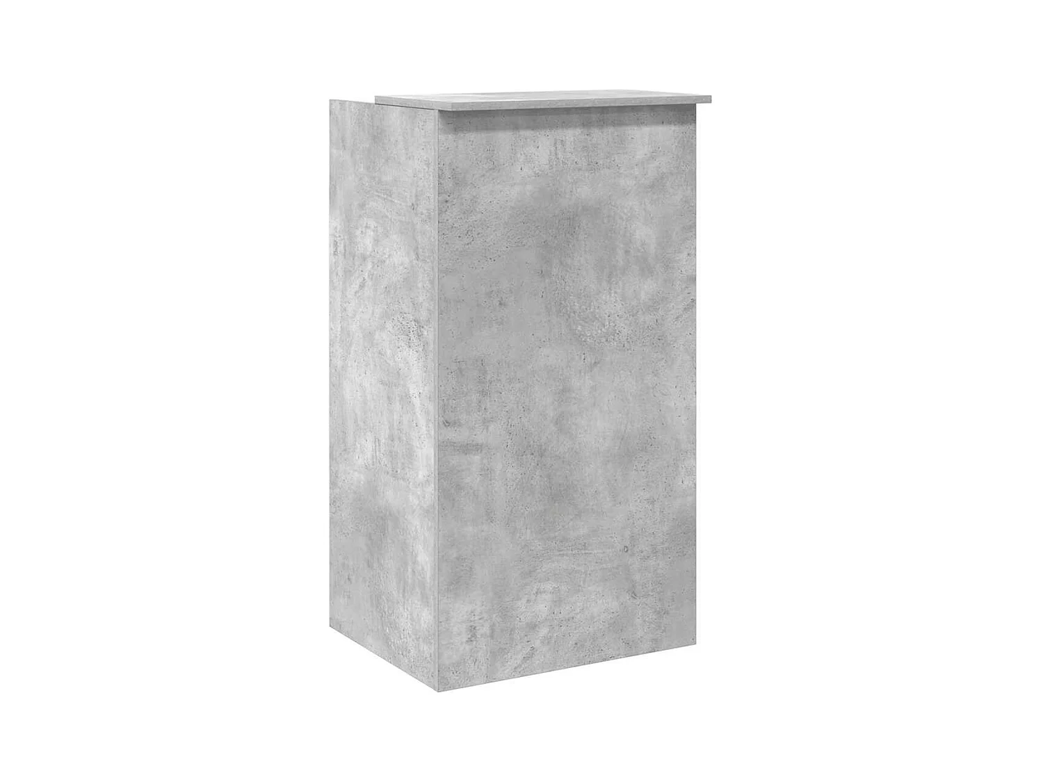 Bureau de réception gris béton 55x50x103,5 cm bois d'ingénierie