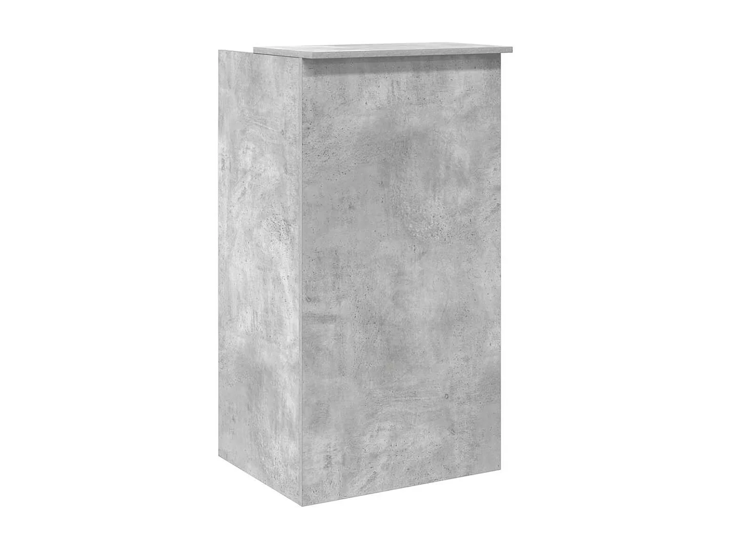 Bureau de réception gris béton 55x50x103,5 cm bois d'ingénierie