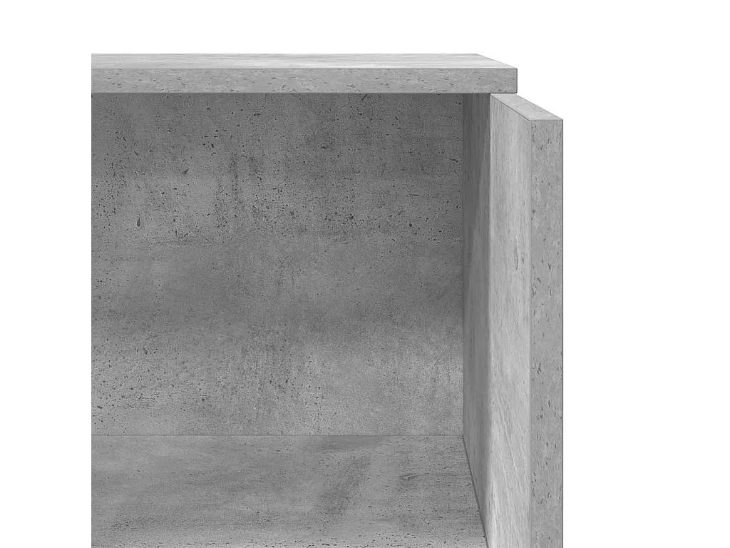 Bureau de réception gris béton 55x50x103,5 cm bois d'ingénierie