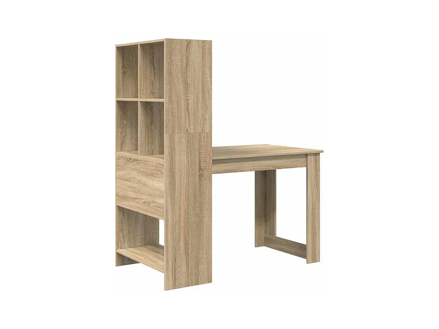 Bureau Chêne sonoma 122 x 67 x 145 cm Bois d'ingénierie