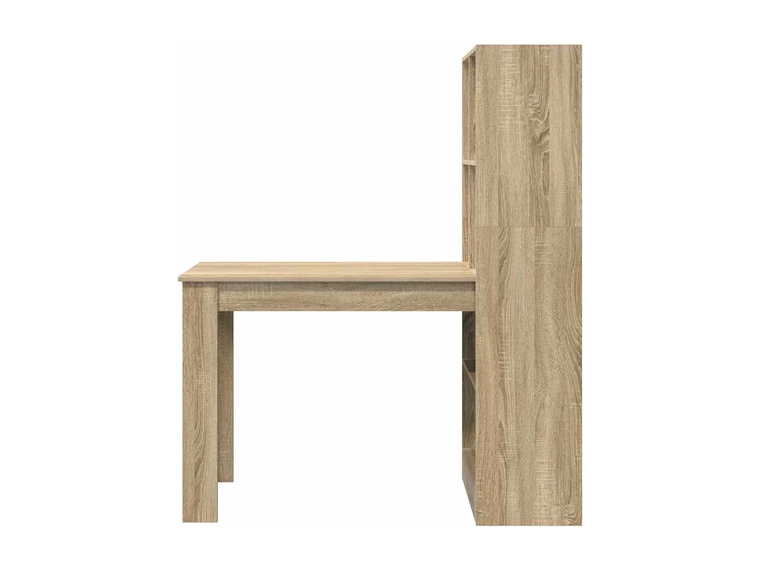 Scrivania in rovere Sonoma 122 x 67 x 145 cm in legno ingegnerizzato