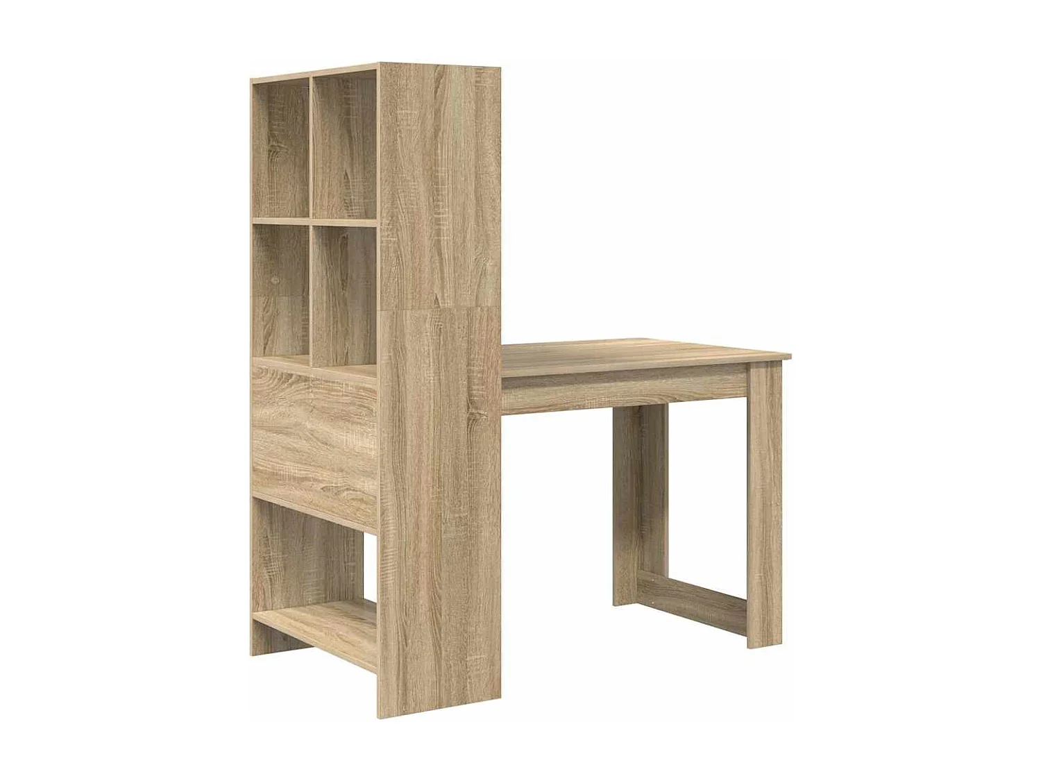 Scrivania in rovere Sonoma 122 x 67 x 145 cm in legno ingegnerizzato