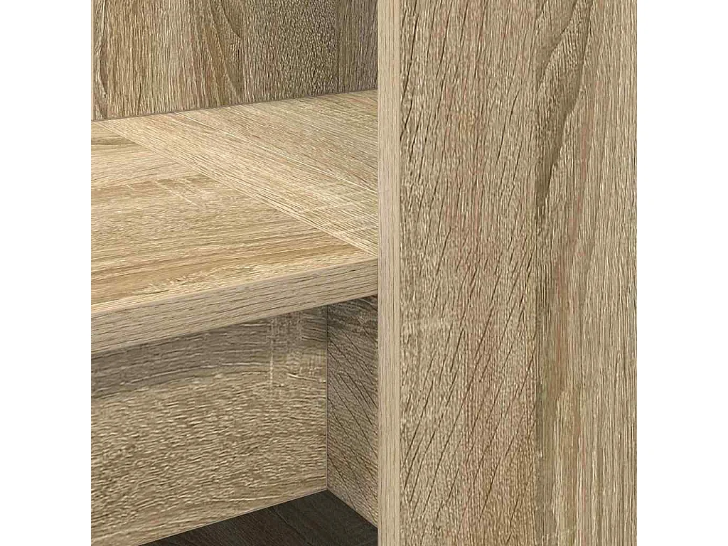 Scrivania in rovere Sonoma 122 x 67 x 145 cm in legno ingegnerizzato
