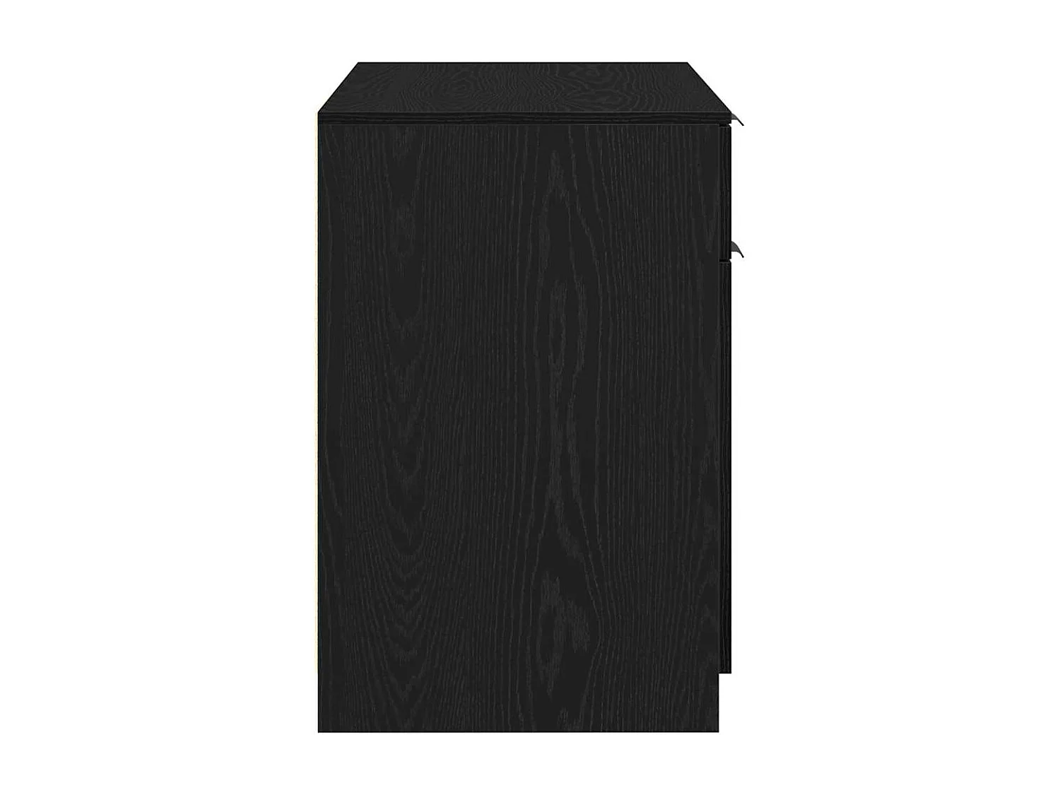 Bureau avec porte Chêne noir 100 x 50 x 75 cm Bois d'ingénierie