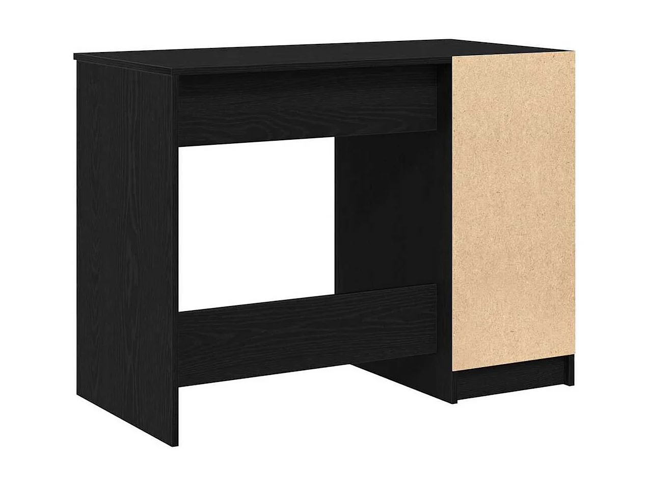 Bureau avec porte Chêne noir 100 x 50 x 75 cm Bois d'ingénierie