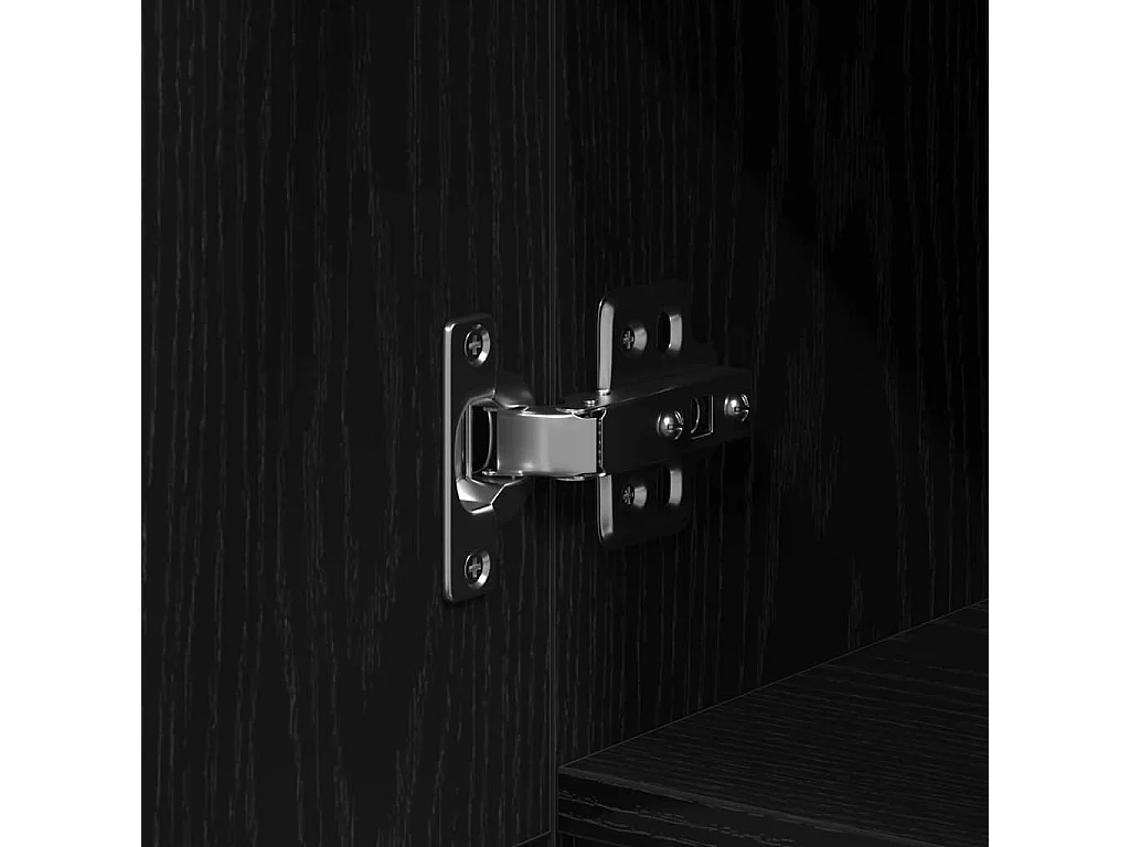 Bureau avec porte Chêne noir 100 x 50 x 75 cm Bois d'ingénierie