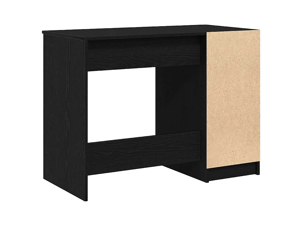Bureau avec porte Chêne noir 100 x 50 x 75 cm Bois d'ingénierie