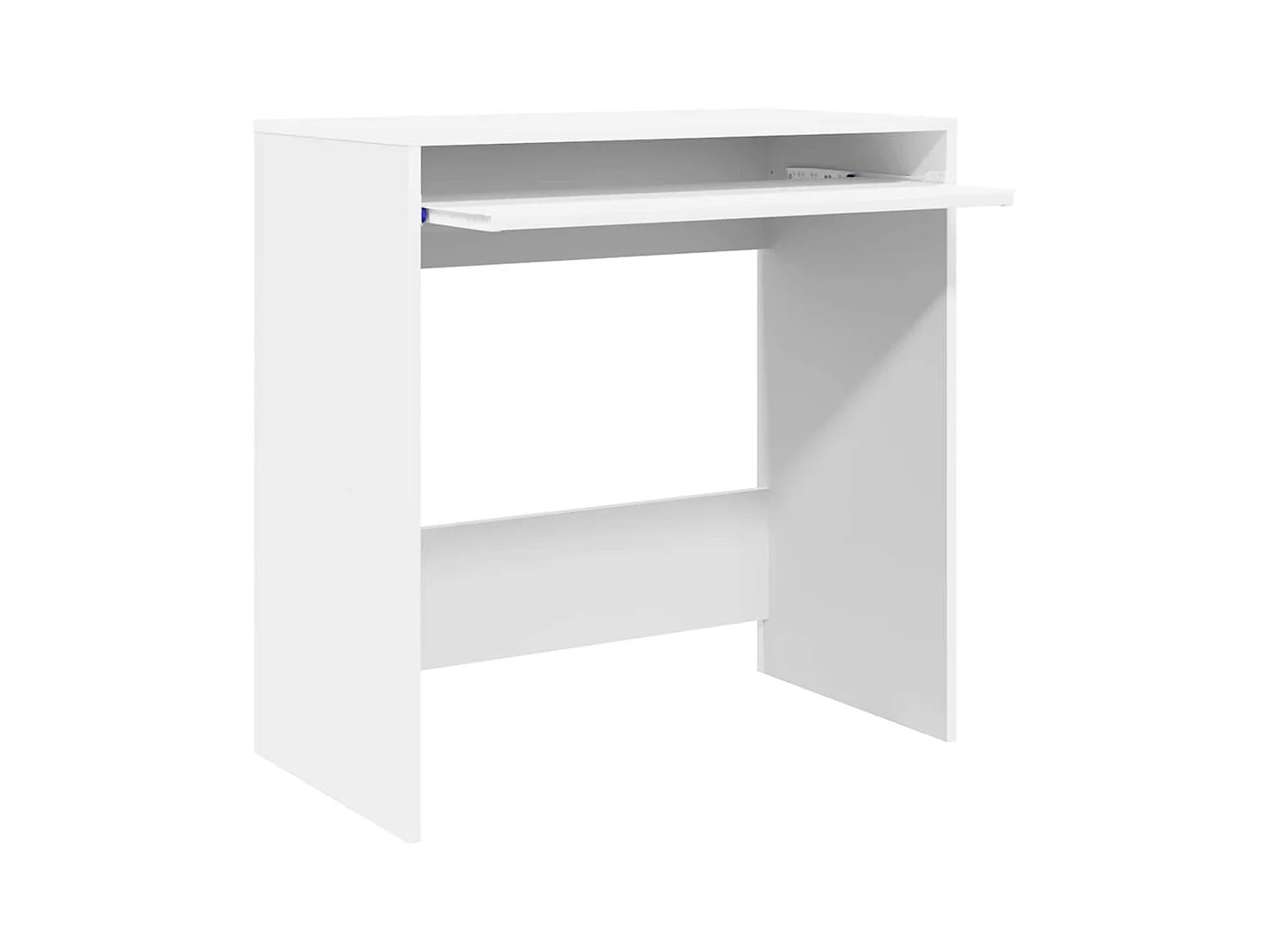 Bureau avec étagère Blanc 77,5 x 43 x 79 cm Bois d'ingénierie