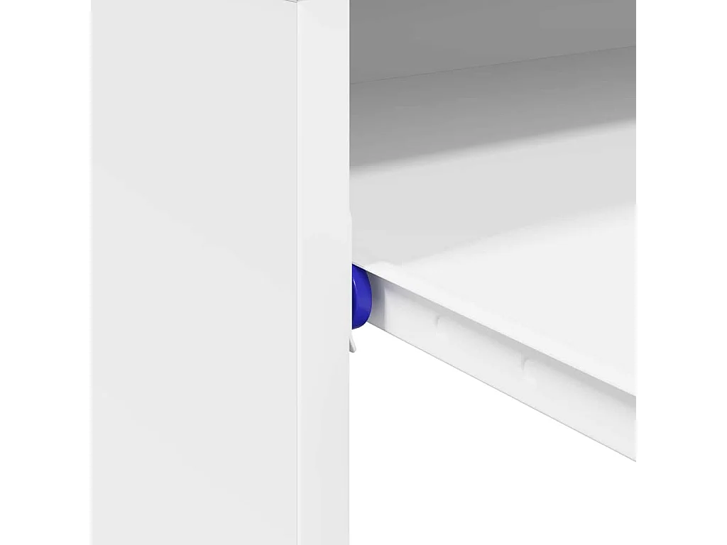 Bureau avec étagère Blanc 77,5 x 43 x 79 cm Bois d'ingénierie