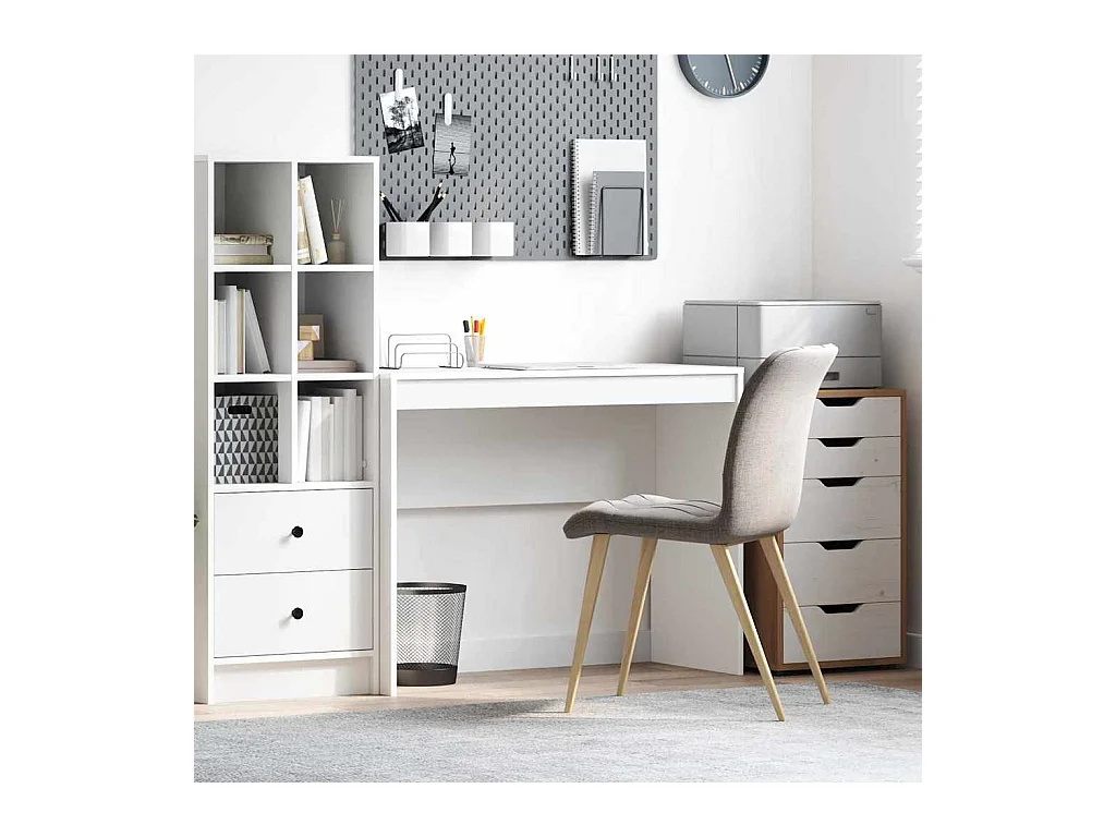 Bureau Blanc 100 x 40 x 76 cm Bois d'ingénierie