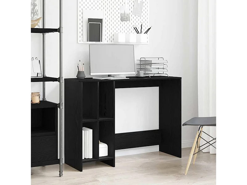 Scrivania in rovere nero 102,5 x 35 x 75 cm in legno ingegnerizzato