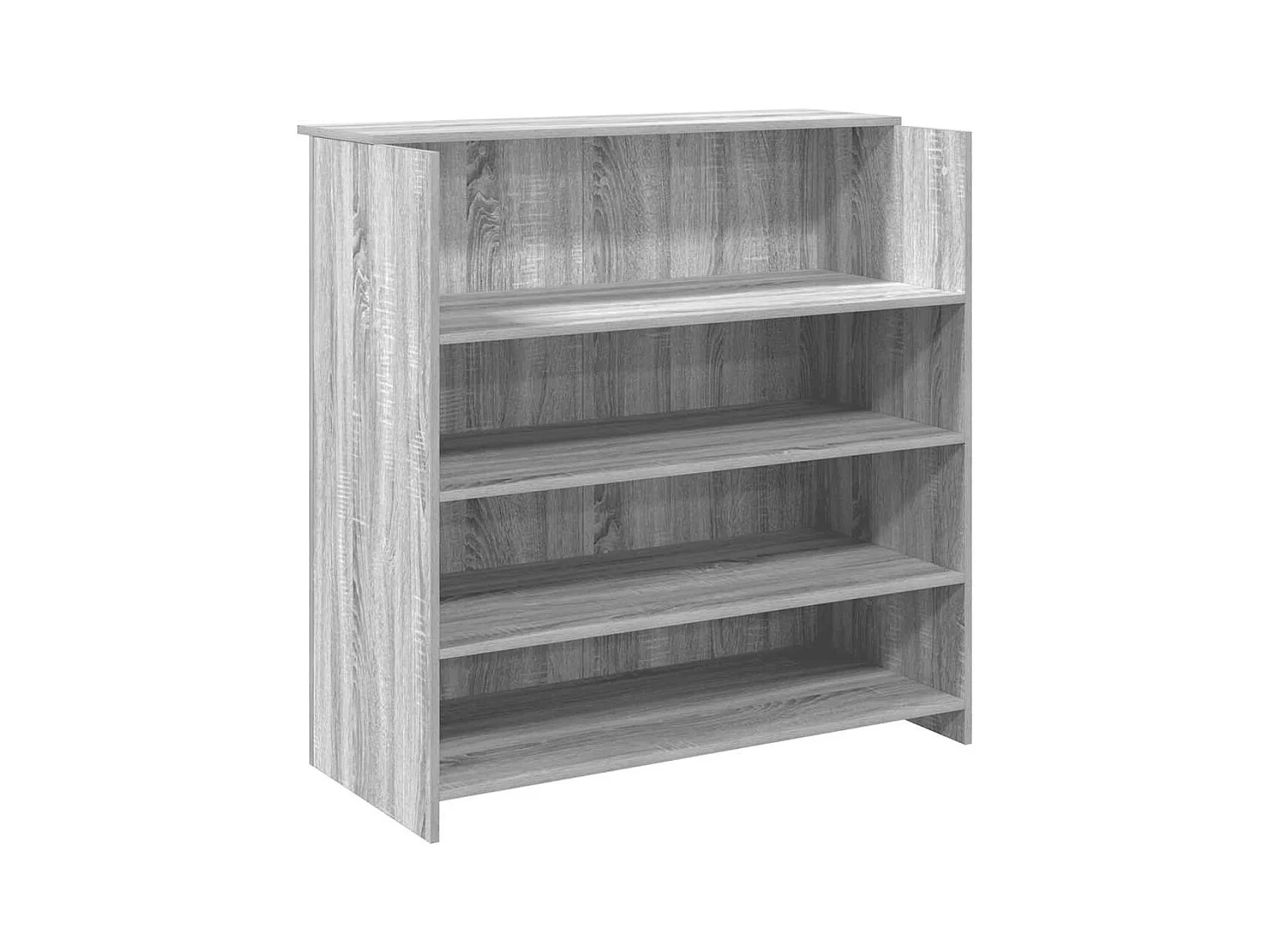 Bureau de réception sonoma gris 100x50x103,5 cm bois ingénierie