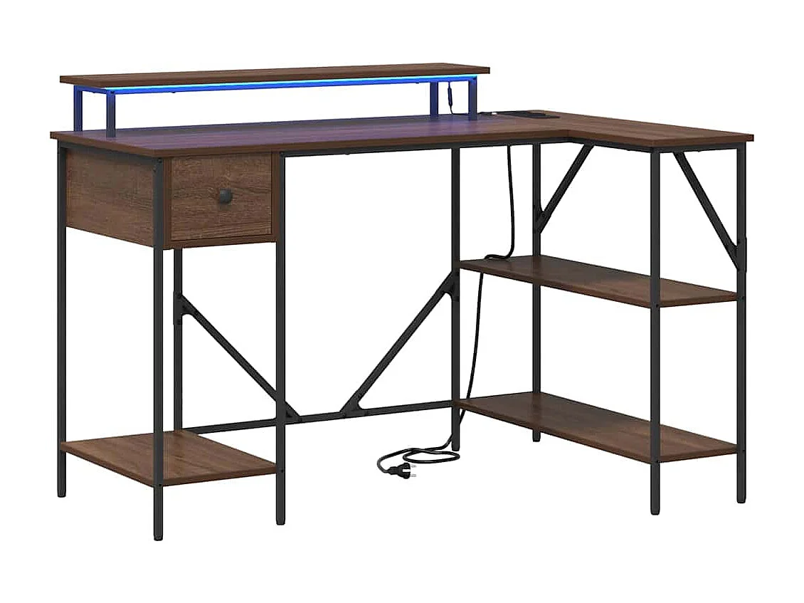 Bureau Chêne marron 120 x 79 x 86.5 cm Bois d'ingénierie