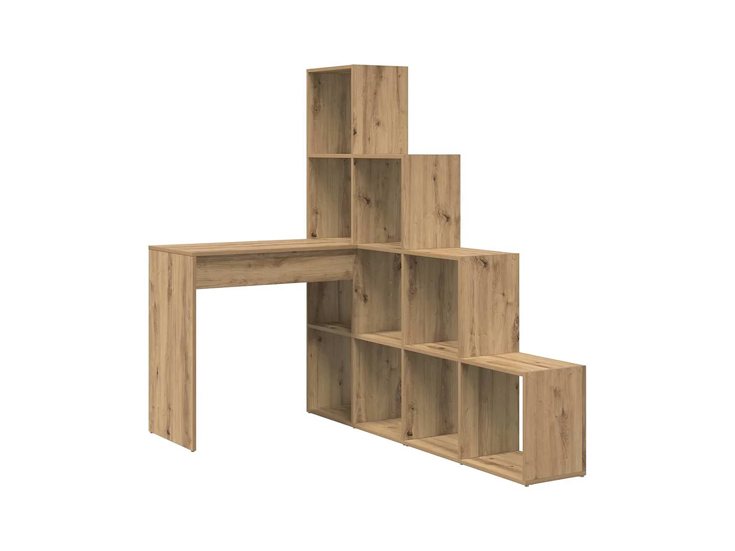 Bureau d'angle chêne artisanal 101.5 x 149.5 x 149.5 cm