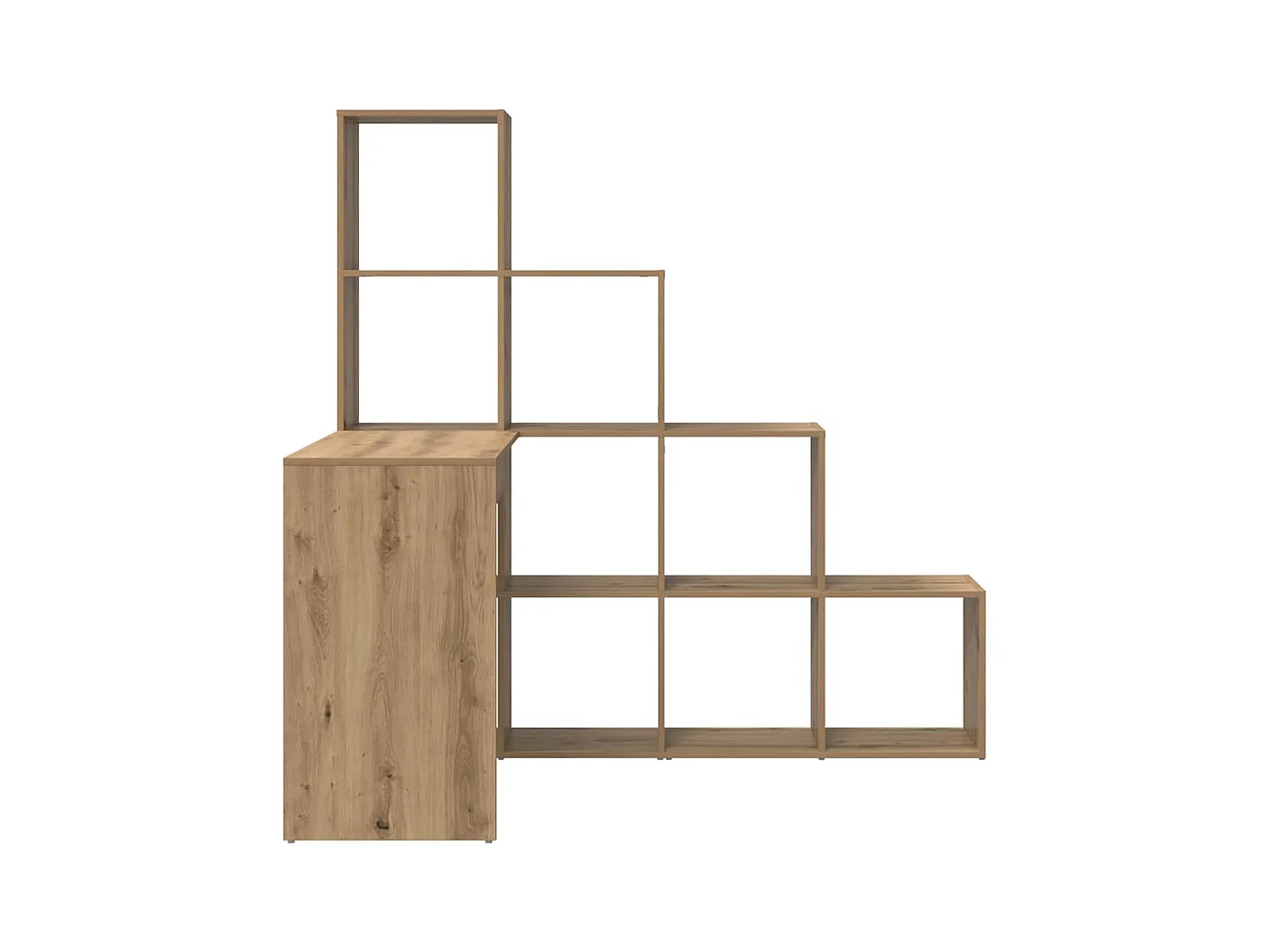 Bureau d'angle chêne artisanal 101.5 x 149.5 x 149.5 cm