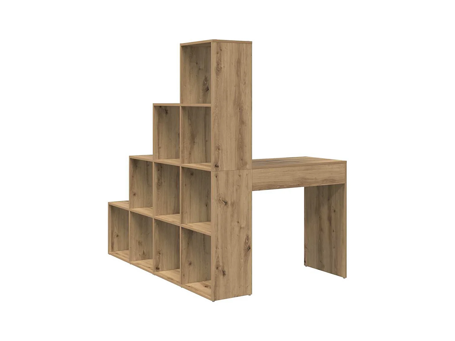 Bureau d'angle chêne artisanal 101.5 x 149.5 x 149.5 cm