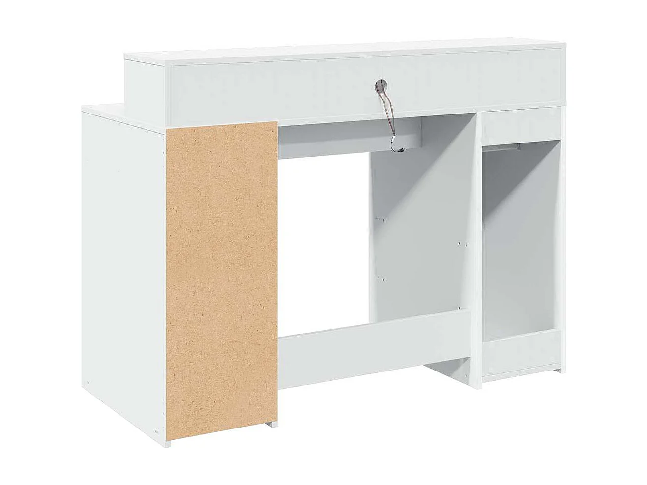 Escritorio con luces LED blanco 120x55x91 cm madera de ingeniería