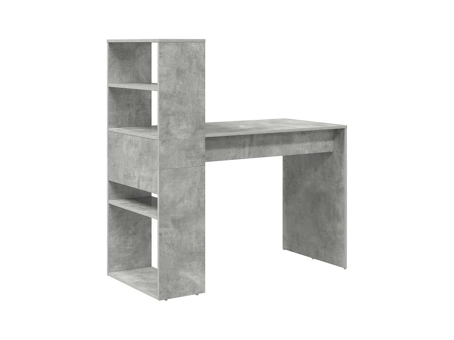 Bureau Gris béton 113 x 54 x 120 cm Bois d'ingénierie