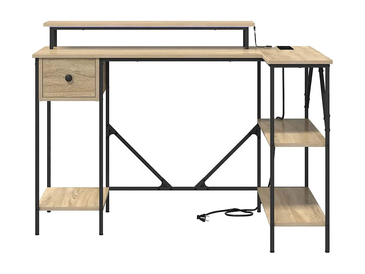 Bureau Chêne sonoma 120 x 79 x 86.5 cm Bois d'ingénierie