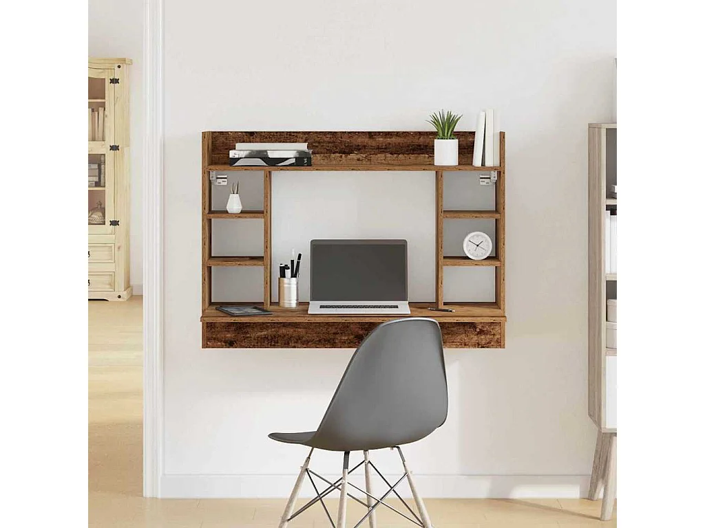 Wandschreibtisch Antikholz 105 x 48 x 75 cm Holzwerkstoff