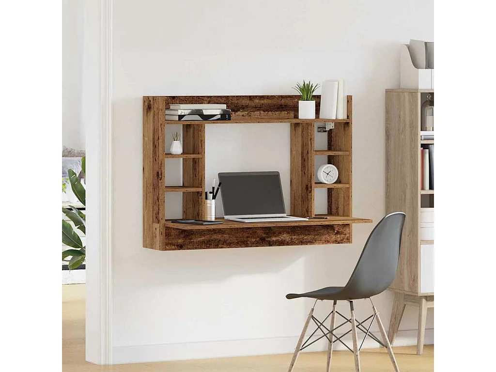 Wandschreibtisch Antikholz 105 x 48 x 75 cm Holzwerkstoff