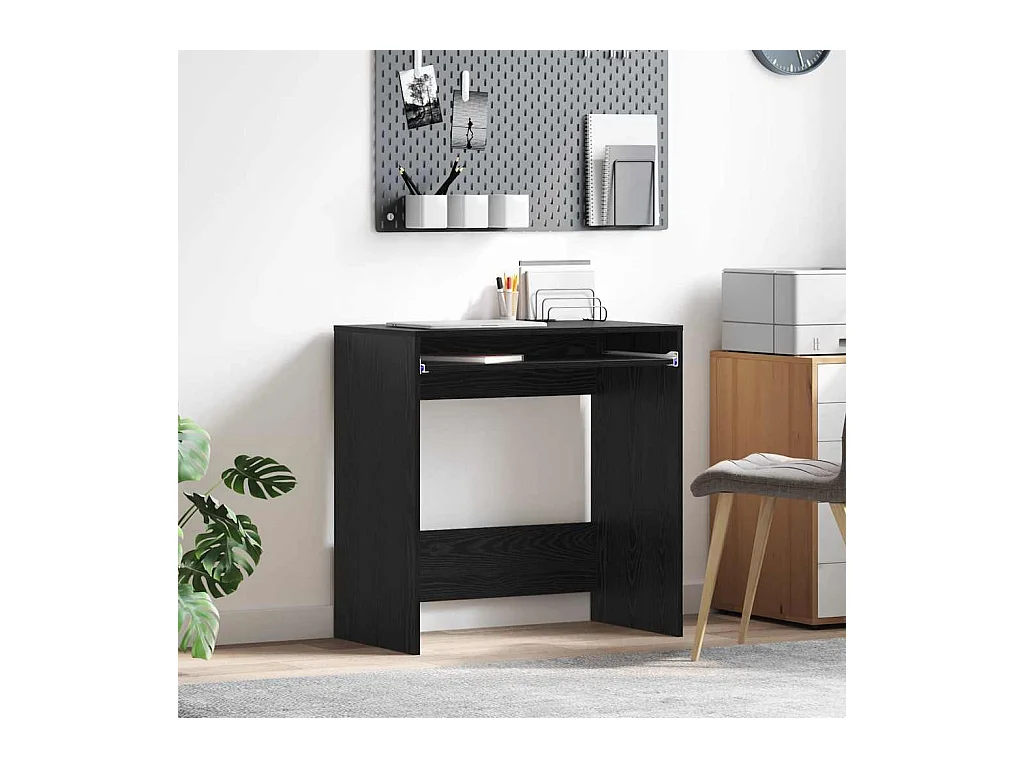 Bureau Chêne noir 77,5 x 43 x 79 cm Bois d'ingénierie