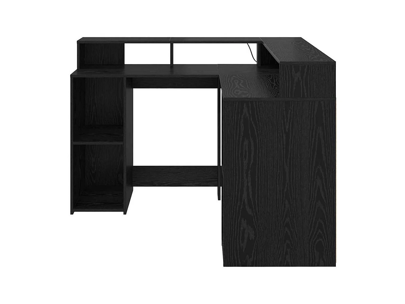 Bureau Chêne noir 130 x 130 x 91 cm Bois d'ingénierie