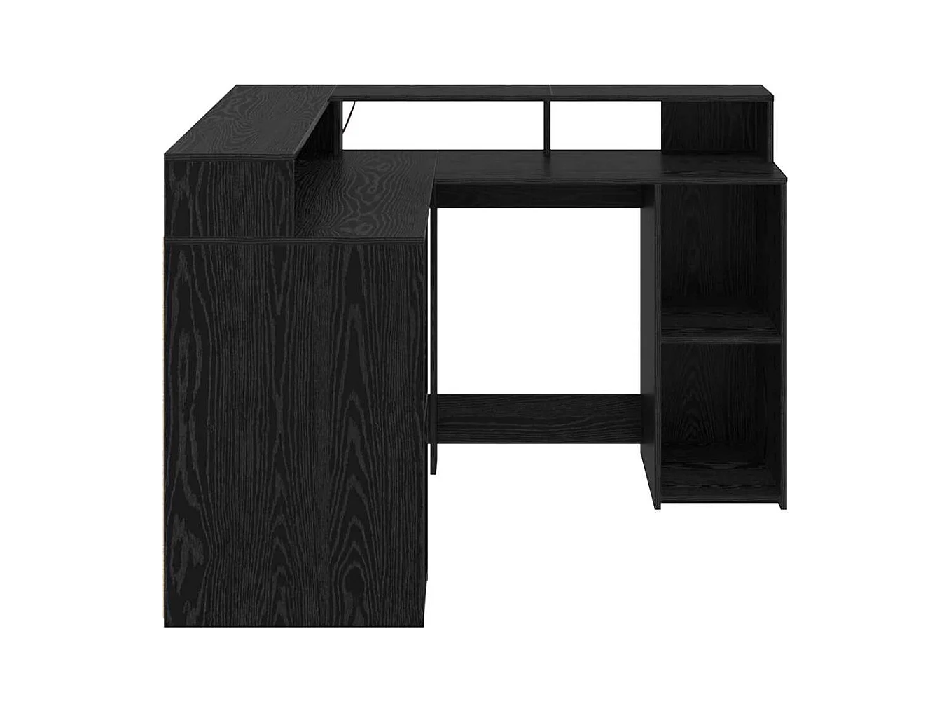 Bureau Chêne noir 130 x 130 x 91 cm Bois d'ingénierie