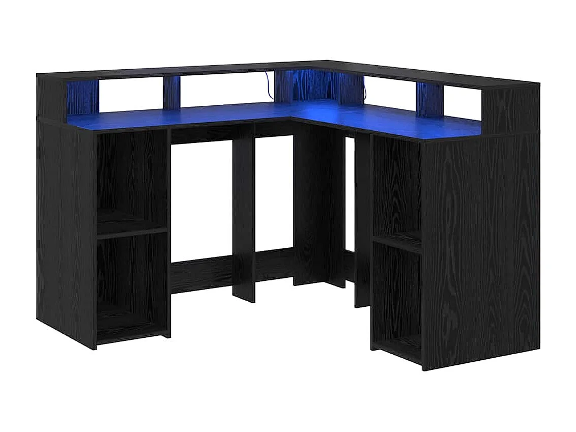 Bureau Chêne noir 130 x 130 x 91 cm Bois d'ingénierie