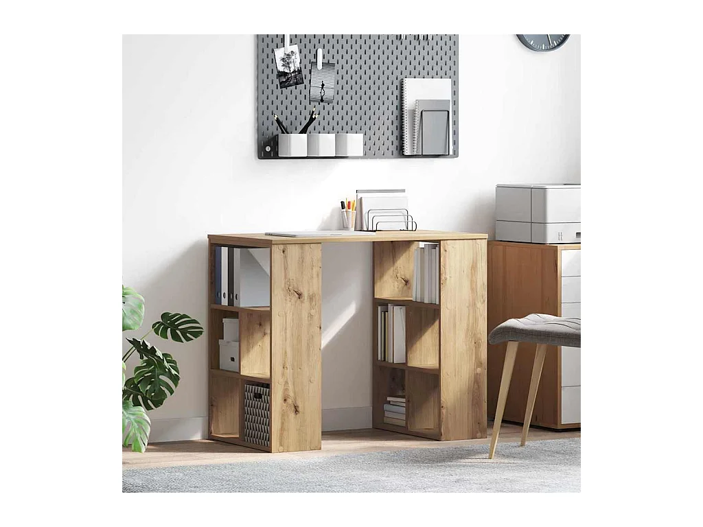 Bureau chêne artisanal 90 x 50 x 75 cm Bois d'ingénierie