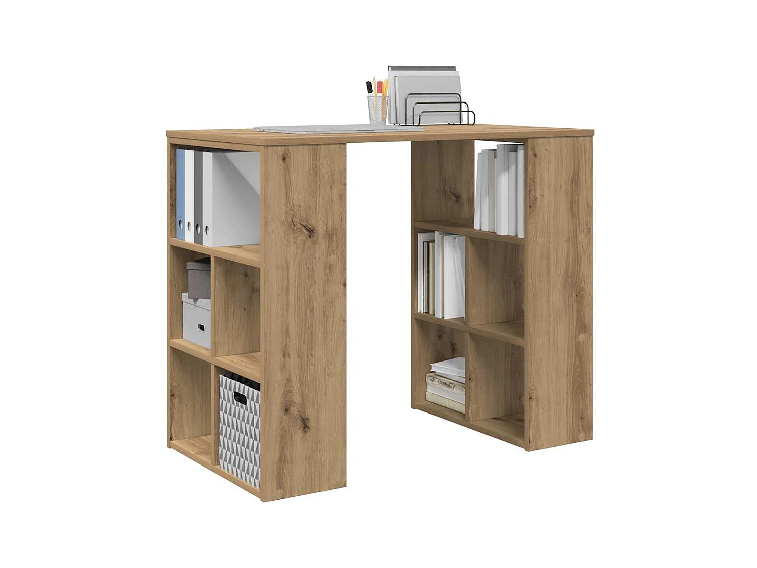 Bureau chêne artisanal 90 x 50 x 75 cm Bois d'ingénierie